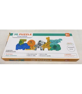 3D układanka z leśnymi zwierzętami (32*15*2,8CM) - CENA :12,5