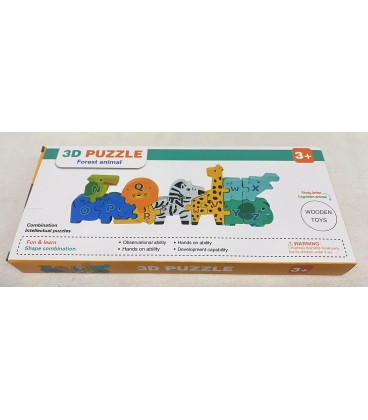 3D układanka z leśnymi zwierzętami (32*15*2,8CM) - CENA :12,5