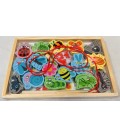 ŁOWIĆ RYBY DREWNIANE (22,5*15*1,8 CM)-CENA:9,9