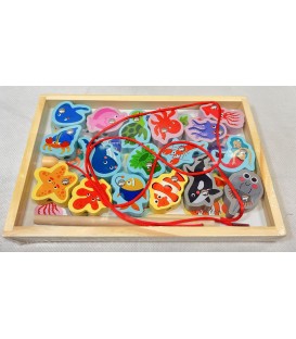 ŁOWIĆ RYBY DREWNIANE (22,5*15*1,8 CM)-CENA:9,9
