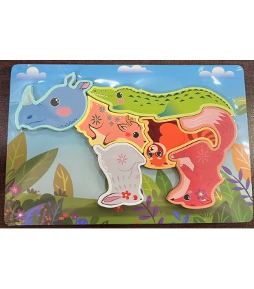 PUZZLE DEWNIANE ( 22,2*15*0,5CM) - CENA: 6,2
