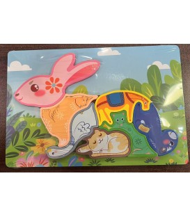 PUZZLE DEWNIANE ( 22,2*15*0,5CM) - CENA: 6,2