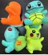 KOMPLET MASKOTEK POKÉMON (20CM)-CENA:7,9
