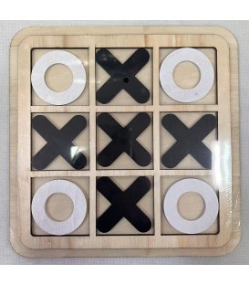 DREWNIANA GRA „KÓŁKO I KRZYŻYK” – PLANSZA 3×3 (22CM) -CENA:3.9
