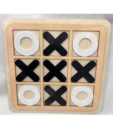 DREWNIANA GRA „KÓŁKO I KRZYŻYK” – PLANSZA 3×3(30CM)- CENA:5.9