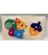DREWNIANA UKŁADANKA PUZZLE ZWIERZĘTA – ZABAWKA EDUKACYJNA DLA DZIECI(22,5*13CM)- CENA:5,5