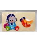 DREWNIANA UKŁADANKA PUZZLE ZWIERZĘTA – ZABAWKA EDUKACYJNA DLA DZIECI(22,5*13CM)- CENA:5,5