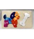 DREWNIANA UKŁADANKA PUZZLE ZWIERZĘTA – ZABAWKA EDUKACYJNA DLA DZIECI(22,5*13CM)- CENA:5,5