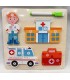 ZESTAW EDUKACYJNY: PUZZLE DREWNIANE I TABLICA DO RYSOWANIA DLA DZIECI(22,5*22,5*1,1CM)-CENA:8,5