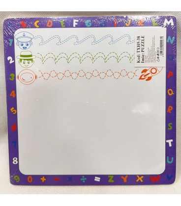 ZESTAW EDUKACYJNY: PUZZLE DREWNIANE I TABLICA DO RYSOWANIA DLA DZIECI(22,5*22,5*1,1CM)-CENA:8,5