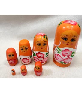7 WARSTW DREWNIANYCH MATRIOSZKA(14CM) - CENA: 18,9