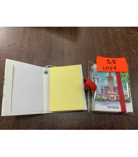 Notatki Pamiątka "WARSZAWA" (5,6*7,4CM)- Cena:3,8