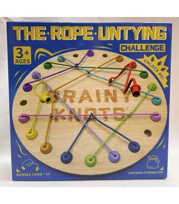 Drewniana Gra Logiczna – Rozplącz Sznurki (23*23*3.5CM)- CEna:16.9