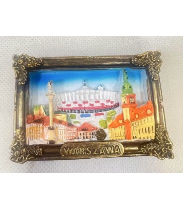 CENA: 3,9 - MAGNES CERAMIKA WARSZAWA (8,5*5,7 CM)