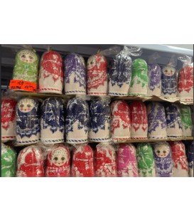 5 WARSTW DREWNIANYCH MATRIOSZKA(13 CM) - CENA: 18,9