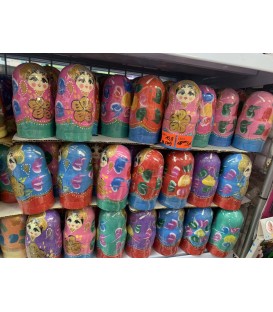 5 WARSTW DREWNIANYCH MATRIOSZKA(13 CM) - CENA: 10,9