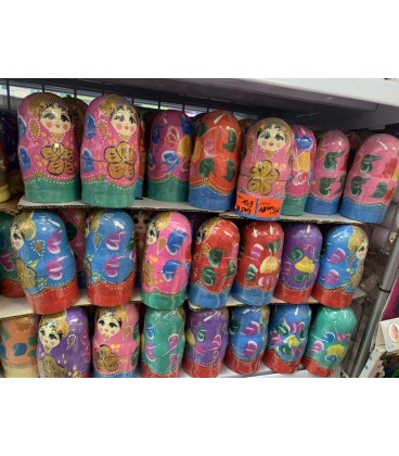 5 WARSTW DREWNIANYCH MATRIOSZKA(13 CM) - CENA: 10,9