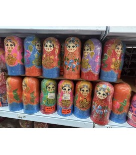 7 WARSTW DREWNIANYCH MATRIOSZKA(20 CM) - CENA: 26,9