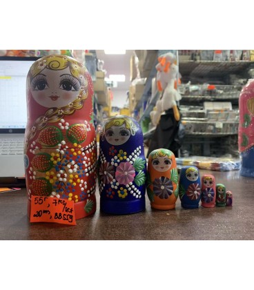 7 WARSTW DREWNIANYCH MATRIOSZKA (20CM)- CENA: 55