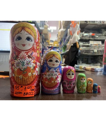 7 WARSTW DREWNIANYCH MATRIOSZKA(20 CM) - CENA: 55