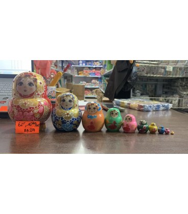 10 WARSTW DREWNIANYCH MATRIOSZKA- CENA: 62