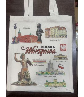 Torba bawełniana biały Warszawa – Polska