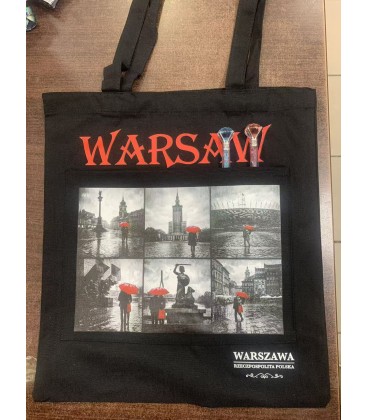 Torba bawełniana czarny Warszawa