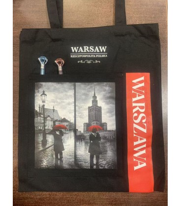 Torba bawełniana czarny Warszawa
