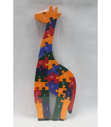 Żyrafa Puzzle ABC przestrzenne 123 edukacyjna