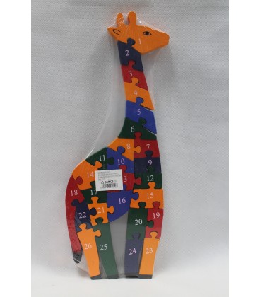 Żyrafa Puzzle ABC przestrzenne 123 edukacyjna